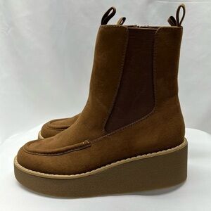 London Underground Charlie Platform Boots in Chestnut 6